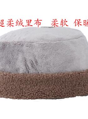 新款僧帽冬季男女和尚帽保暖加绒帽子寺庙出家人用品秋冬季毛绒加