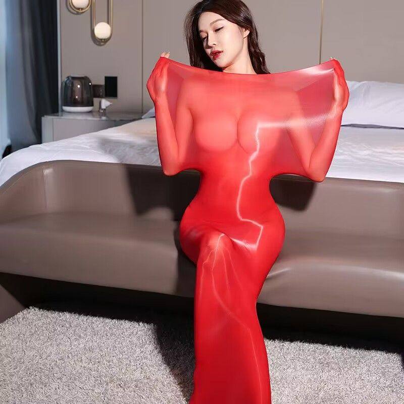 男女同款马油睡袋无缝丝袜全包衣912针油亮丝滑性感紧身大码连体,淘宝优惠券,粉丝福利购,淘宝优惠卷