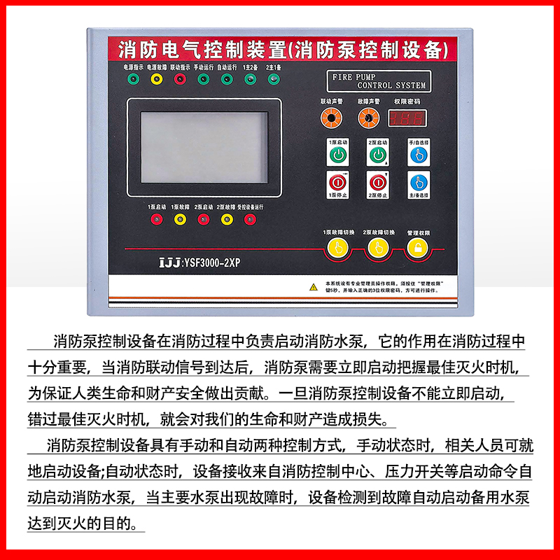 消防泵控制设备 应急启动消防水泵喷淋电气装置2用1备NXF3000-2XP - 图1