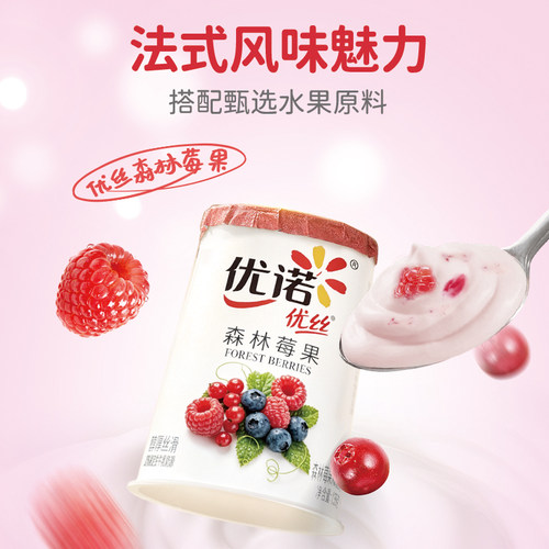 【0添加明胶】yoplait优诺法式经典水果风味发酵乳生牛乳优丝酸奶 - 图1