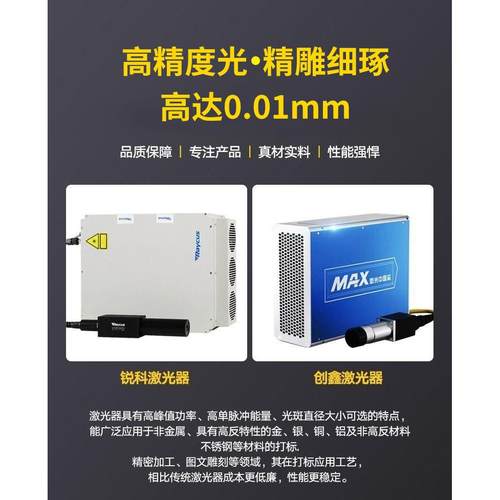 紫外线激光打标机台式金属塑料玉石陶瓷雕刻镭射刻字3w5w全自动 - 图0