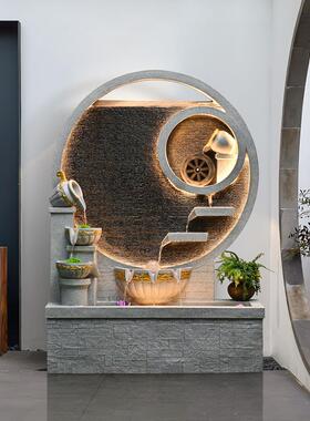 欧式无障碍奢华流水招财摆件，鱼缸，水幕墙，客厅加湿器，庭院水