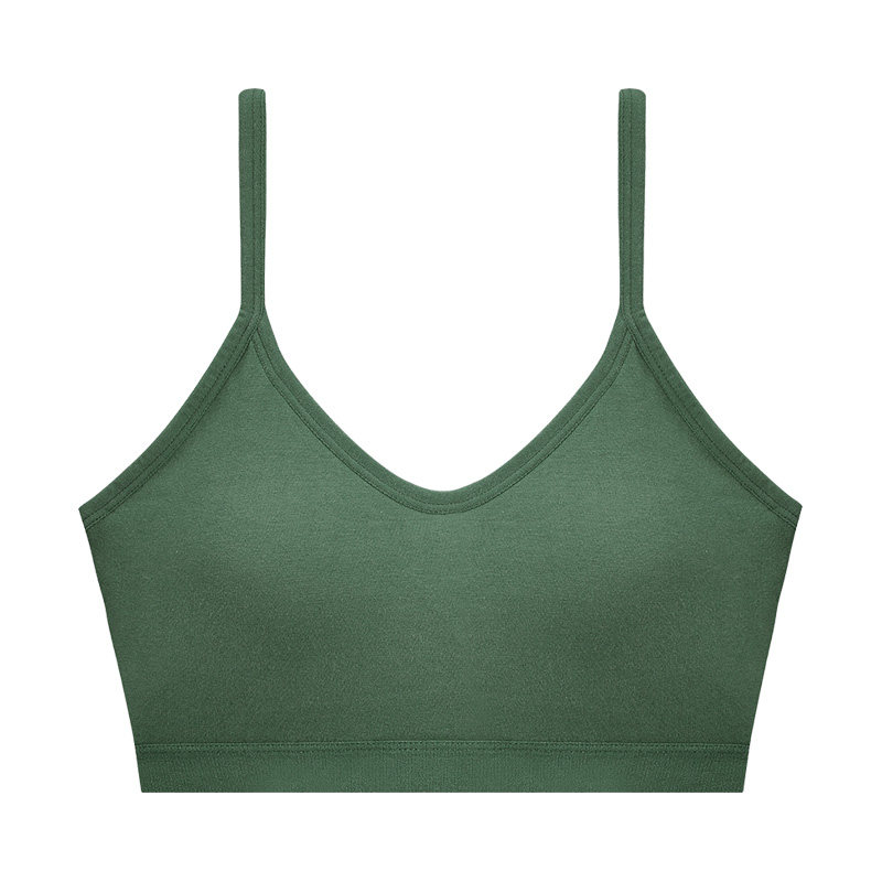 美背无钢圈薄款吊带一体运动裹胸 汐宝兰文胸