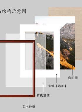 枫木人现代简约实木相框