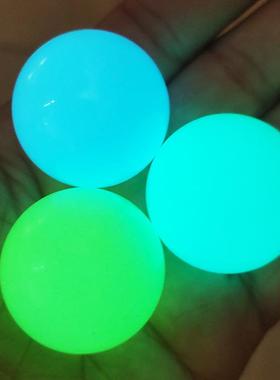 高品质天然原石夜明珠萤石球 绿色夜光石永久超亮东海水晶 发光精