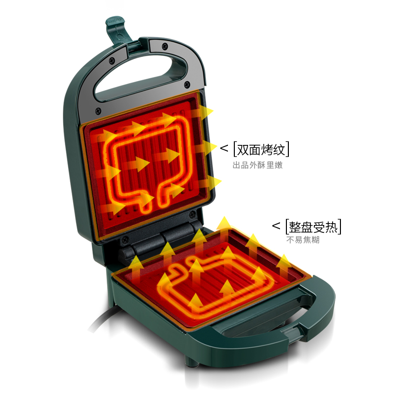 爱夫号家用网红轻食早餐机三明治机 爱夫号三明治机