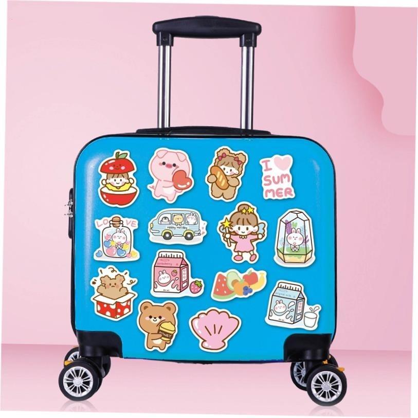 50pcs Cute Cartoon Stickers for PVC DIY Girl Scrapbook Suitc - 图1
