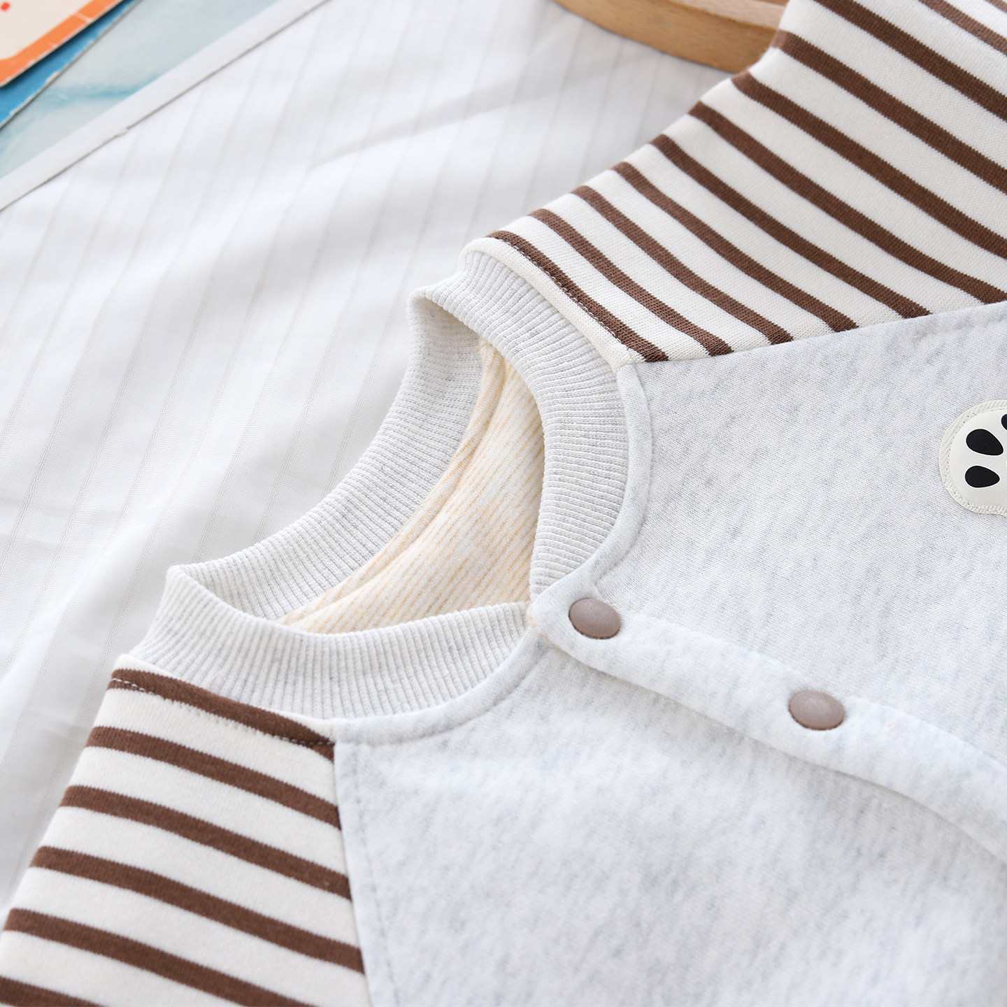 婴儿外套春秋季双层加厚男宝宝棒球服儿童开衫上衣服婴幼儿秋冬装,淘宝优惠券,粉丝福利购,淘宝优惠卷