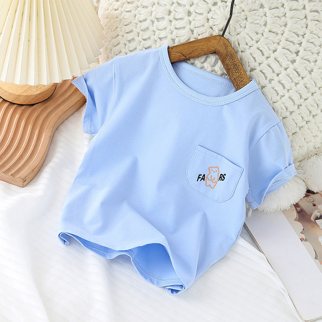 Baby summer cotton short-sleeved top