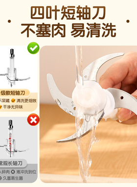 志高绞肉机家用电动不锈钢辅食机