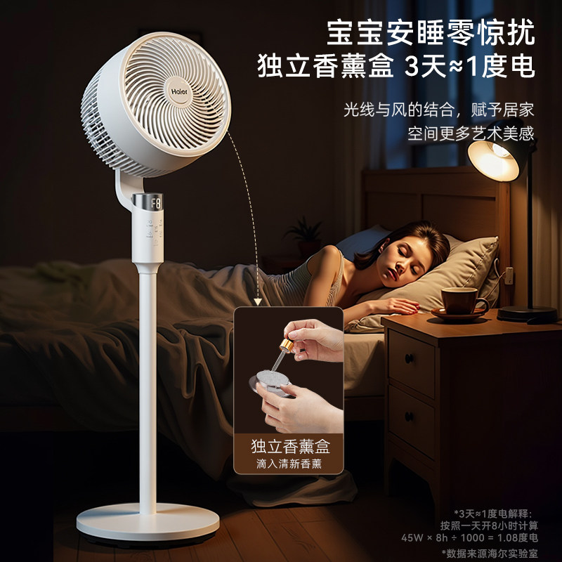 Haier electric fan voice model 8-character head shaking