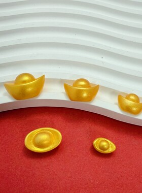 新年字牌元宝 新款树脂配件diy奶油胶手机壳饰品头饰发夹材料包