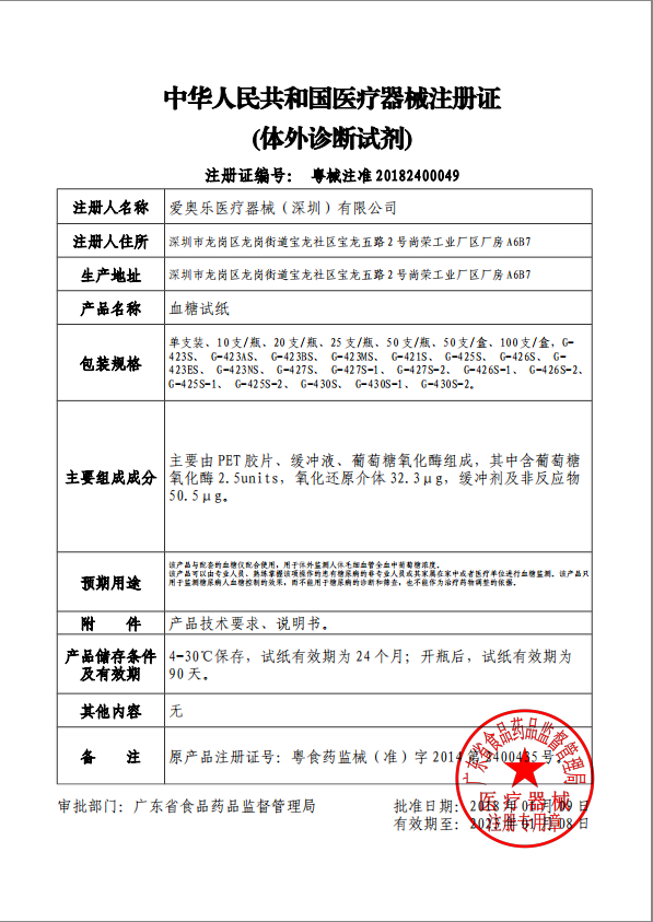 爱奥乐G-425-2血糖检测仪G-425S试纸片血糖仪家用测试可适用426-1 - 图0