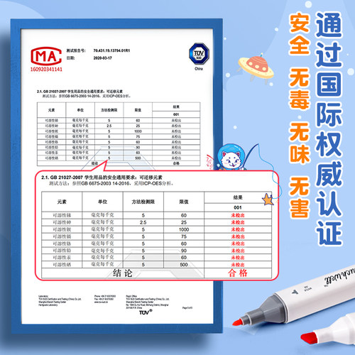 马克笔速干不透色学生专用美术生幼儿园儿童无毒可水洗小学生水彩笔双头水性涂鸦笔衣服补色彩笔手绘彩色笔 - 图2