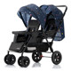 Shubei love twin stroller can sit and lie down foldable