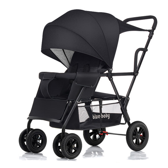 Baby twin stroller can be detached for 0-7 years old