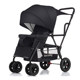 Baby twin stroller can be detached for 0-7 years old