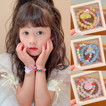 Child Disc Bead Bracelet Brief Fashion String Beads Bracelet Girl Cute Cartoon Jade Gui Dog Imitation Pearl Handstring Jewelry