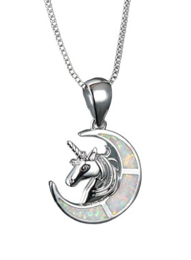 girls women necklace cute pendant child blue wedding jewelry