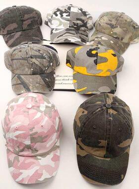 New Camouflage baseball cap women men hat 新款迷彩弯檐棒球帽