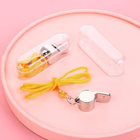 户外求生哨训练口哨铝合金儿童救生口哨钥匙扣应急用裁判训练高频