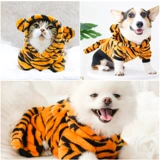 Собачья одежда с четырьмя легкими кошка зимняя одежда плюшевая осень осень и зимний тигр, чем медведь Корги, питомец Bomei маленькая собака зима