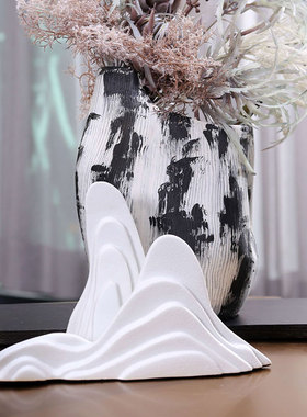 高温陶瓷现代新中式客厅高档摆件