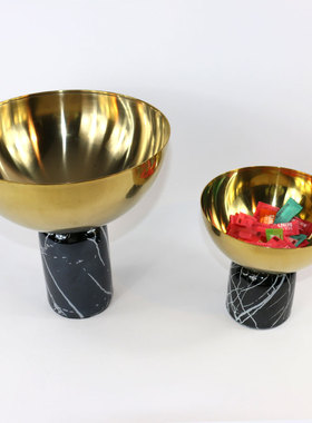 现代新中式陶瓷果盘创意家居软装摆件居家样板房别墅专用轻奢饰品