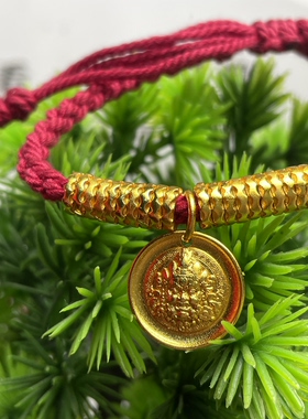 财神盘缠手工编织手绳本命年红绳手链男女情侣款礼物