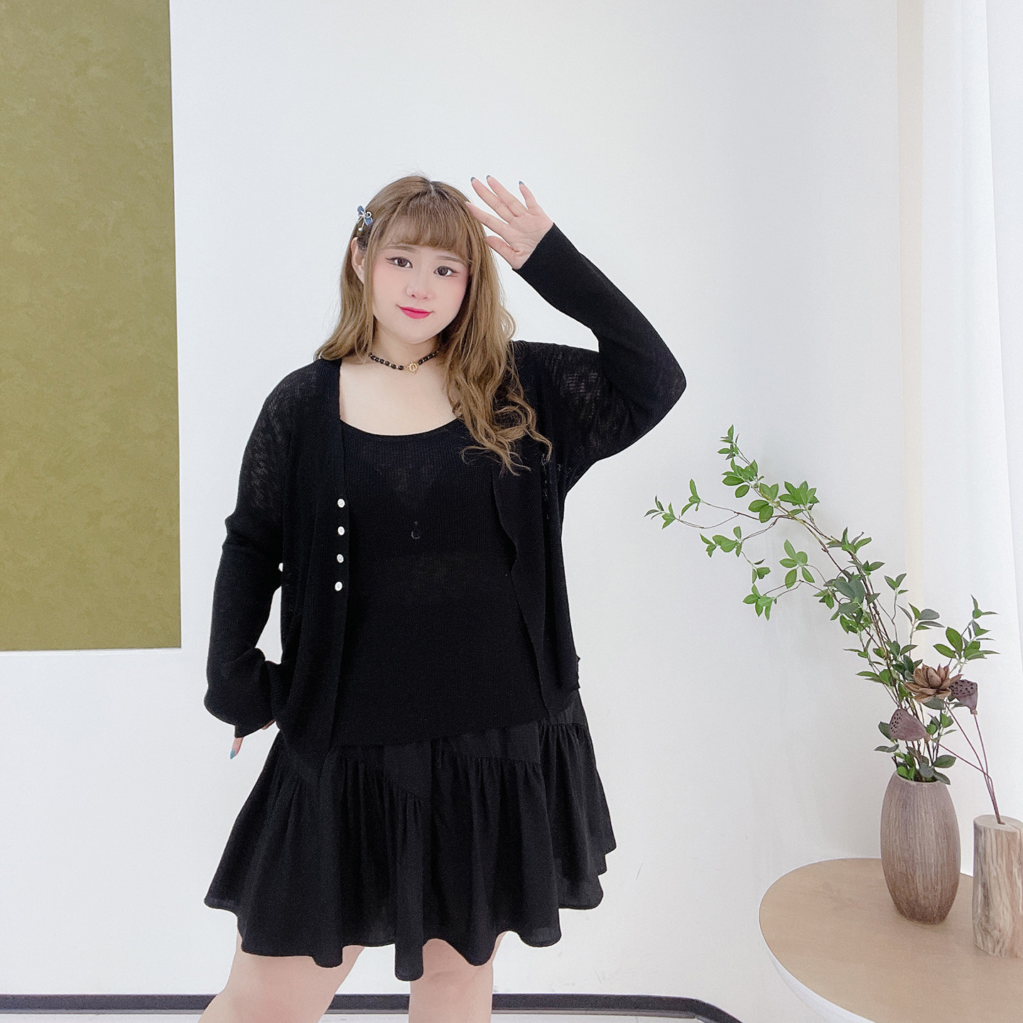 胖莹莹大码女装胖mm女团少女感松紧腰减龄俏皮高腰A字短款半身裙,淘宝优惠券,粉丝福利购,淘宝优惠卷