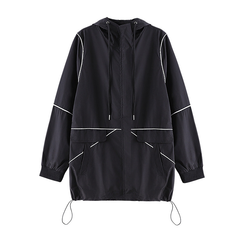 300斤胖莹大码女装明线设计感韩版休闲运动宽松遮肉显瘦连帽外套,淘宝优惠券,粉丝福利购,淘宝优惠卷