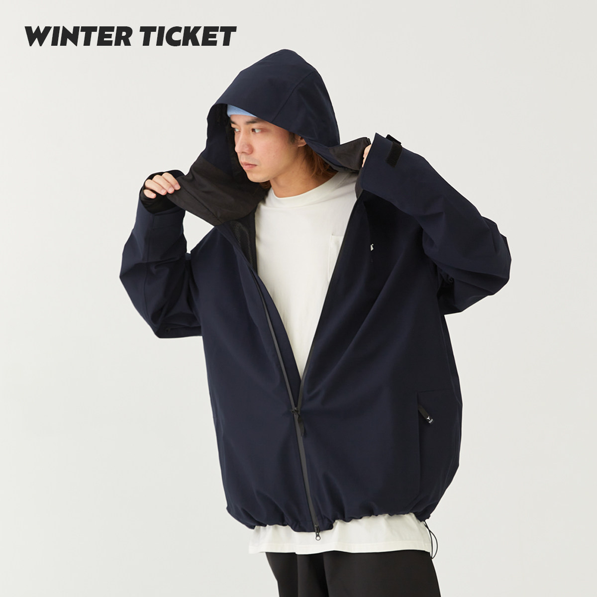 WinterTicket双单板自由式OVERSIZE宽大嘻哈Recco滑雪3L夹克雪服,淘宝优惠券,粉丝福利购,淘宝优惠卷