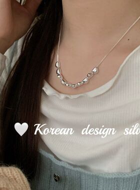 银饰品韩版光面高级感纯银时髦