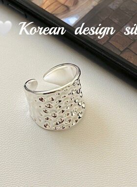 宽版东感纯银S925韩国大门银饰