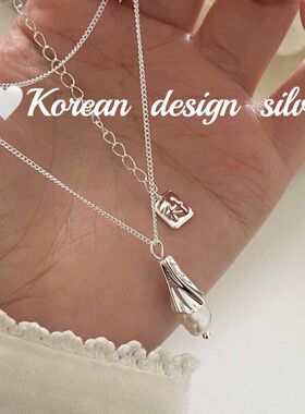 纯银气质风小众珍珠ins设计韩国