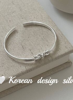 女款ins高级感日系纯银简约手镯