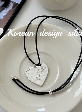 百搭叠戴项链爱心ins女2024简约
