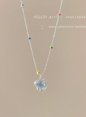项链之星链彩色海边海洋配度假
