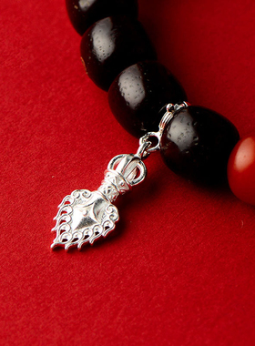 藏式尼泊尔银制吊坠马头小普巴蝎子十相自在金轮白塔项链挂坠卡扣