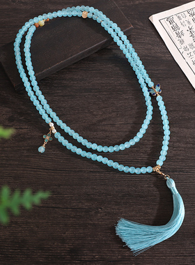 新中式古风国风设计超长款项链