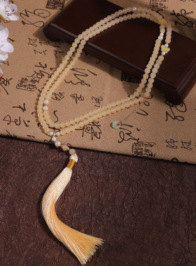 民族风新中式背云项链琉璃树脂