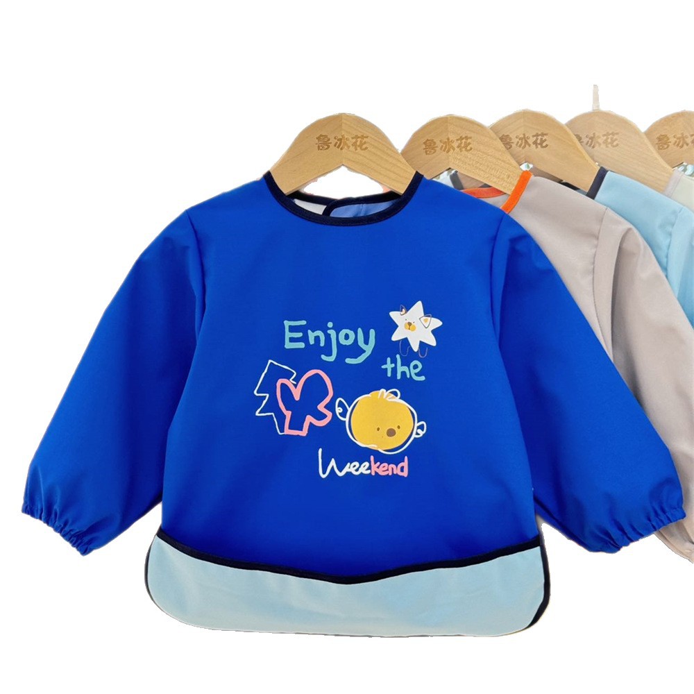 Waterproof children's smock, baby's anti-fouling rice coat and painting coat