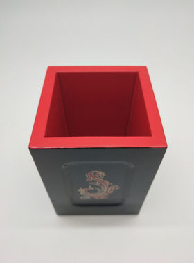 【曾楚漆器】凤鸟纹漆器笔筒曾侯乙中国湖北随州大漆生漆定制摆件
