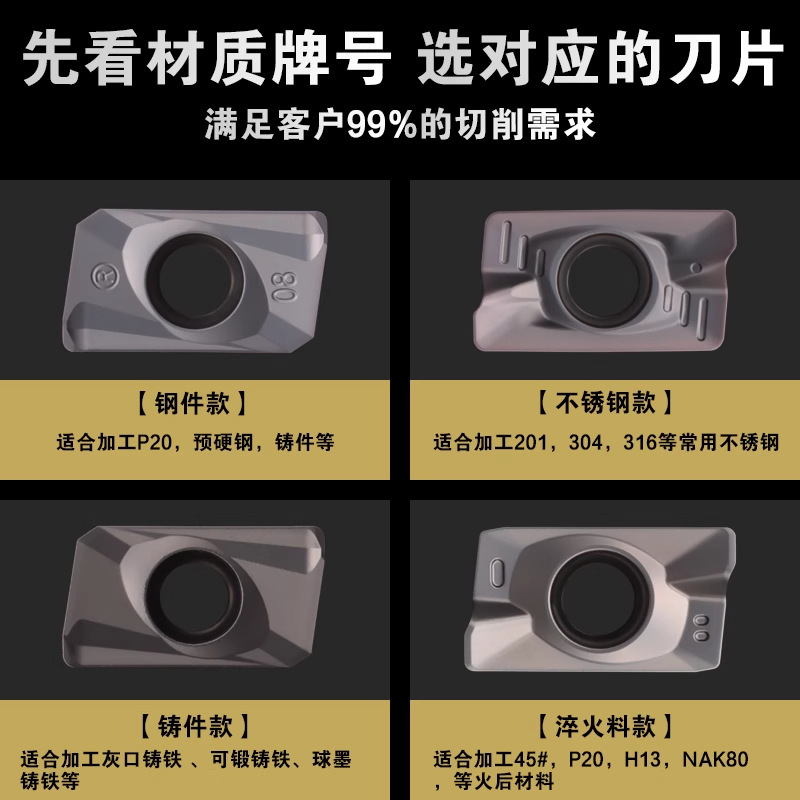 山特维特数控刀片APMT1135PDER刀粒16R0.8不锈钢铣刀片25R0.8合金 - 图0
