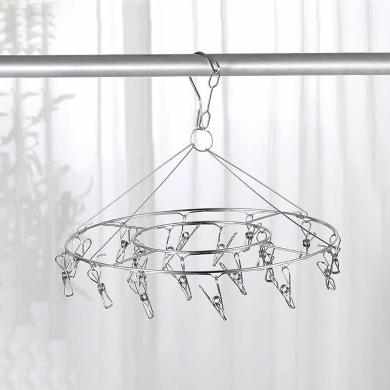 顺丰包邮不锈钢晾衣架多夹晾衣架家用不锈钢内衣袜子无痕晾晒,淘宝优惠券,粉丝福利购,淘宝优惠卷