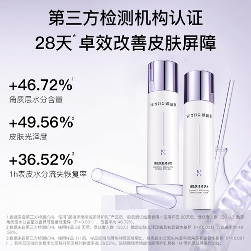 YENCIGI/颜植季水乳套装舒缓修护保湿屏障敏感平衡滋润补水 - 图0