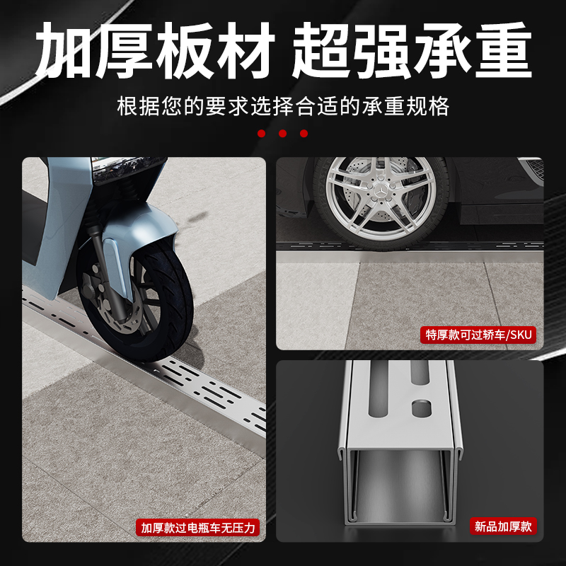 不锈钢排水沟U型槽庭院厨房地沟下水道盖板成品线性水槽雨水篦子 - 图1