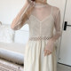 ຕາຫນ່າງ tulle ທີ່ມີຈຸດເດັ່ນໃນລະດູໃບໄມ້ປົ່ງໃຫມ່