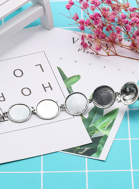 欧美复古可打开多层相片盒项链