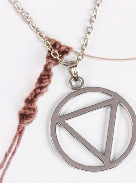 欧美三台飞段不死木叶标志项链三